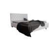 Ліжко двоспальне BNB Arizona Comfort 140 х 190 см Стразы З підйомним механізмом та нішою для білизни Екошкіра Білий