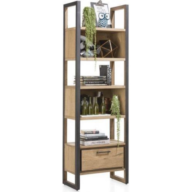 Стелаж для зберігання в стилі Loft NS-1790 2030x750x350 мм Черный