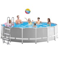 Каркасний басейн Intex 26726-1, 457 x 122 см (тент, підстилка, драбина)
