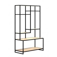 Стелаж для зберігання в стилі Loft NS-1711 2030x1200x550 мм Черный