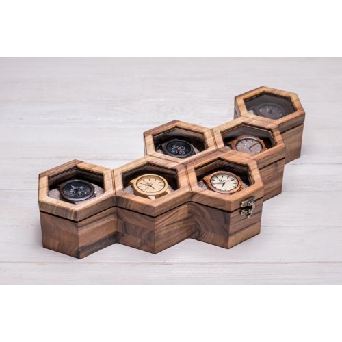 Скринька для наручних годинників ecoWalnut 7.8х43.4х18.8 см Скринька для наручних годинників ecoWalnut 7.8х43.4х18.8 см
