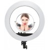 Професійне селфі-кільце LED лампа OPT-TOP RL-18 II 55W USB WiFi Bluetooth 45см із дзеркалом та пультом (1892278394)