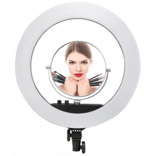 Професійне селфі-кільце LED лампа OPT-TOP RL-18 II 55W USB WiFi Bluetooth 45см із дзеркалом та пультом (1892278394) Професійне селфі-кільце LED лампа OPT-TOP RL-18 II 55W USB WiFi Bluetooth 45см із дзеркалом та пультом (1892278394)