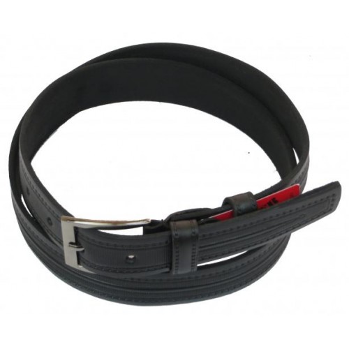 Шкіряний ремінь Skipper 110-130 x 3.5 см Чорний (1003-35) Шкіряний ремінь Skipper 110-130 x 3.5 см Чорний (1003-35)