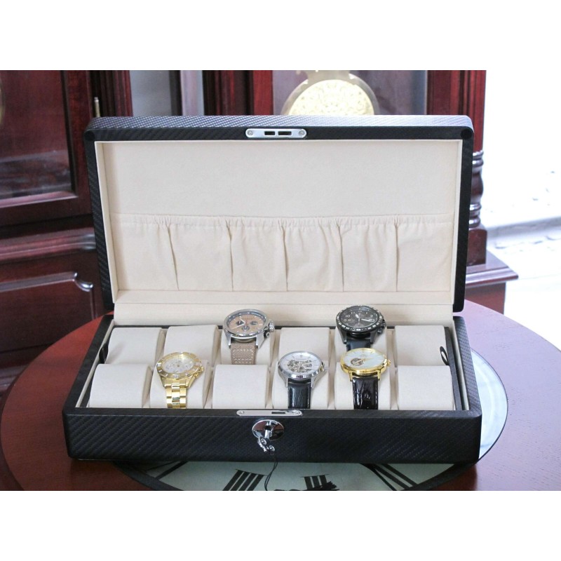 Скринька для зберігання Salvadore годинників Salvadore 12W-BX Чорний (Salvadore 12W-BX)