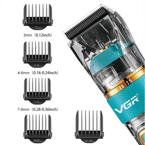 Машинка для стрижки волосся VGR V-695 LED-дисплей акумуляторна 10W Grey Машинка для стрижки волосся VGR V-695 LED-дисплей акумуляторна 10W Grey
