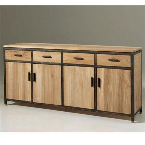 Комод у стилі Loft NS-285 830x1600x450 мм Черный в інтернет супермаркеті PbayMarket!