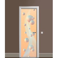 Наклейка на двері Zatarga «Маршмеллоу» 650х2000 мм вінілова 3Д наклейка декор самоклеюча