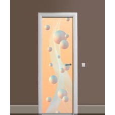 Наклейка на двері Zatarga «Маршмеллоу» 650х2000 мм вінілова 3Д наклейка декор самоклеюча