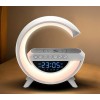 Настільна смарт лампа-нічник Light-Wireless Happy Light з колонкою бездротовою зарядкою та годинником (BT-3401)
