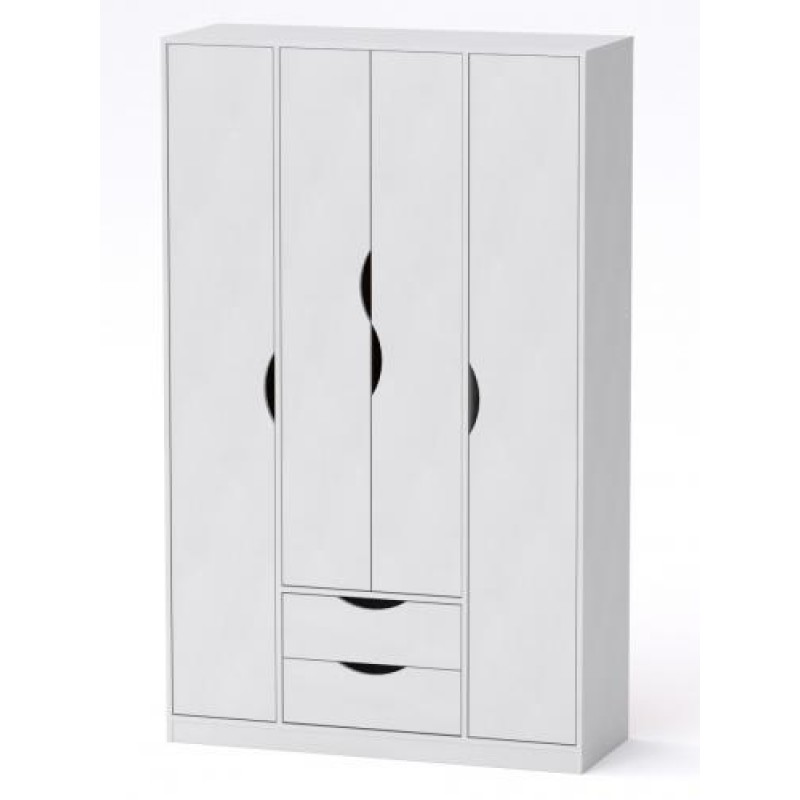 Передпокій-шафа Компанит Любов 120х44,8х195 см Альба білий