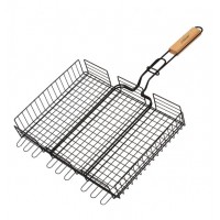 Глибока грати-гриль для мангалу Maestro MR-1001, 30*40см, Чорна