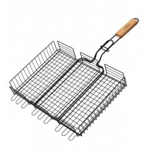 Глибока грати-гриль для мангалу Maestro MR-1001, 30*40см, Чорна