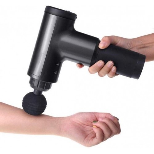 Ручний масажер для м'язів RIAS Fascial Gun KH-320 Black (3_01147) Ручний масажер для м'язів RIAS Fascial Gun KH-320 Black (3_01147)
