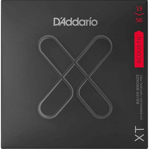 Струни для акустичної гітари 6 шт D'Addario XTABR1356 XT 80/20 Bronze Medium 13/56 Струни для акустичної гітари 6 шт D'Addario XTABR1356 XT 80/20 Bronze Medium 13/56