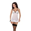 Сорочка прозора з пажами ORIHIME CHEMISE white L/XL - Passion, трусики, стрепи в інтернет супермаркеті PbayMarket!