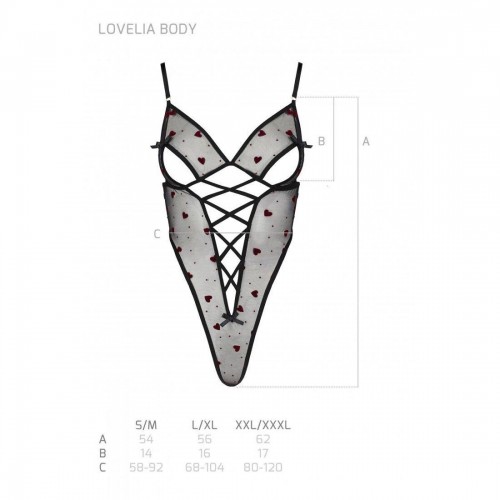 Еротичний боді з малюнком LOVELIA BODY black S/M - Passion в інтернет супермаркеті PbayMarket!