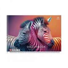 Альбом для малювання Школярик PB-SC-020-574-3 спіраль 20 аркушів