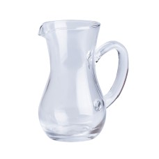 Глек із товстого скла фігурний TS Kitchen 300 мл прозорий (HP573)