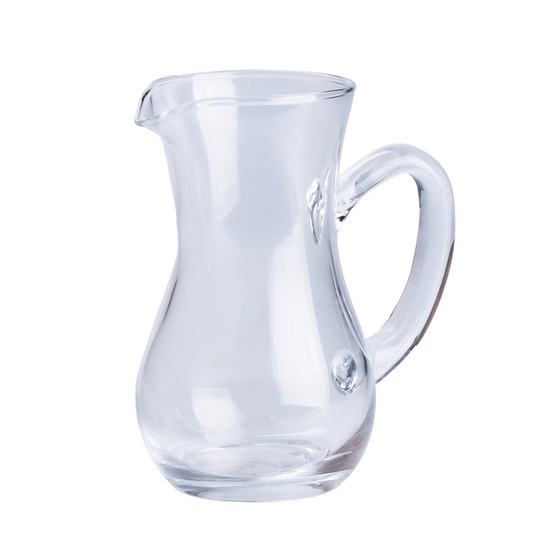 Глек із товстого скла фігурний TS Kitchen 300 мл прозорий (HP573)