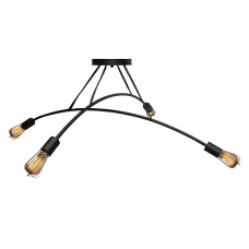 Люстра підвісна MSK Electric Orion на чотири лампи Е27 NL 9832-4 BK Чорний (619544)