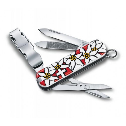 Швейцарський ніж Victorinox NailClip 580 Edelweiss 65 мм 8 функцій Різнокольоровий (0.6463.840) Швейцарський ніж Victorinox NailClip 580 Edelweiss 65 мм 8 функцій Різнокольоровий (0.6463.840)