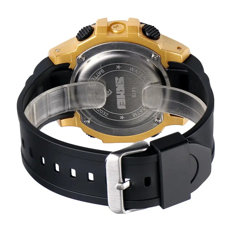 Чоловічий спортивний годинник Skmei 1475 Золотистий