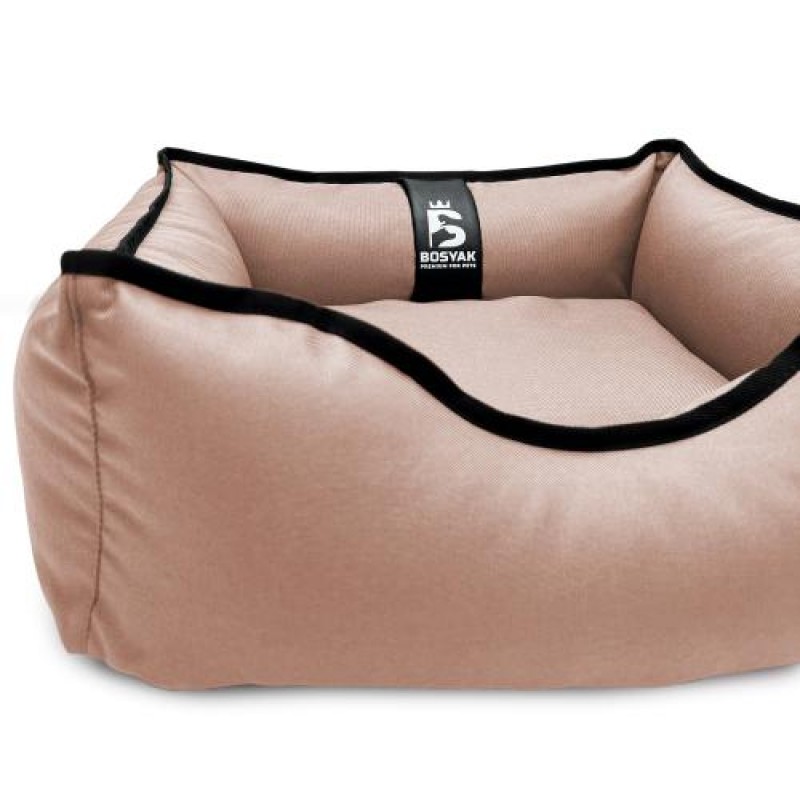 Лежак ліжко для собак та котів EGO Bosyak Waterproof XS 50x45 Кава з молоком (спальне місце для собак та котів)
