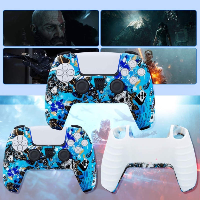 Комплект захисних силіконових чохолів Urban Dreams на контролер PS5 Dualsense для Sony PlayStation 5 + Набір стиків (PIA010)