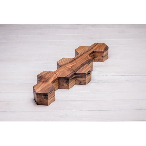 Скринька органайзер на 8 комірок ecoWalnut 7.3х59.7х18.8 см Скринька органайзер на 8 комірок ecoWalnut 7.3х59.7х18.8 см