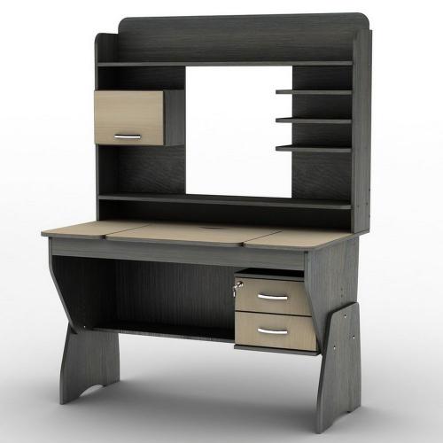 Стіл комп'ютерний Тиса Мебель СУ-21 Венге Молочний 1505x690x1200 мм Стіл комп'ютерний Тиса Мебель СУ-21 Венге Молочний 1505x690x1200 мм