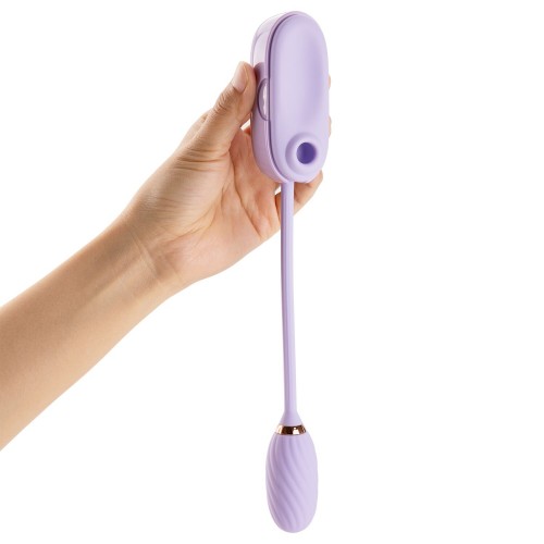 Вакуумний кліторальний стимулятор Otouch Louis Vibrate Purple з віброяйцем, у кейсі