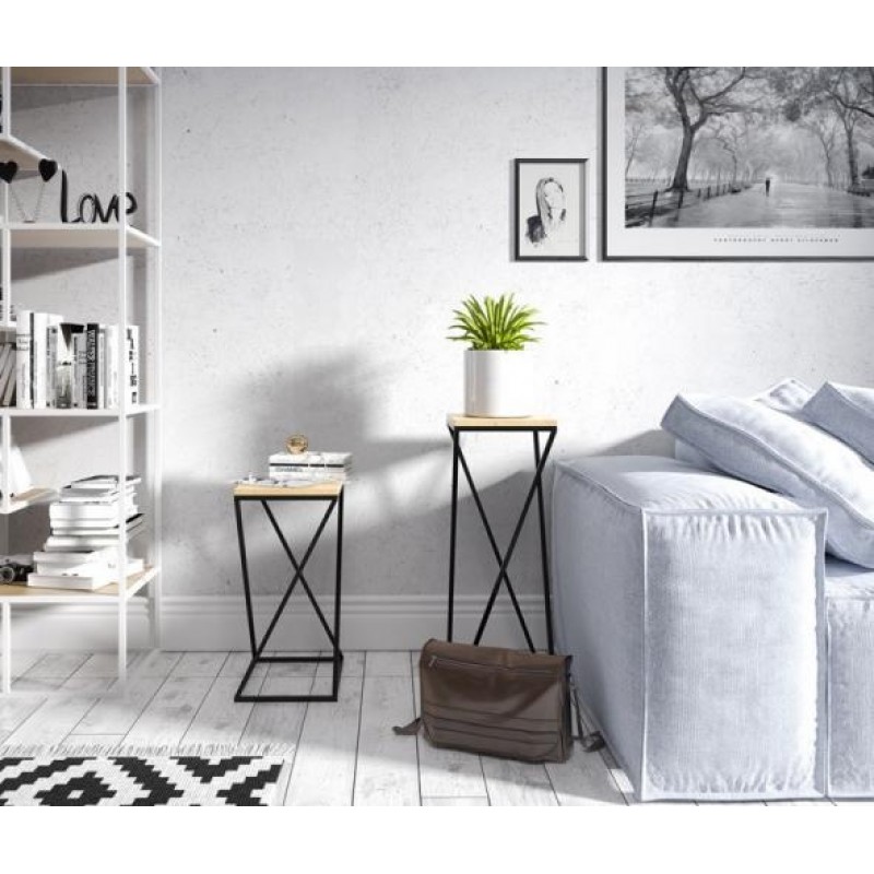 Підставка для квітів у стилі Loft NS-1430 650x400x300 мм Белый