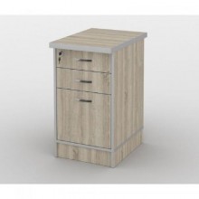 Тумба офісна Тиса Мебель ТМ-117 2 Сонома 76x60x40 см