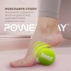Масажний силіконовий м'яч PowerPlay PP-4354 Silicone Lacrosse Ball 6.5 см Зелений