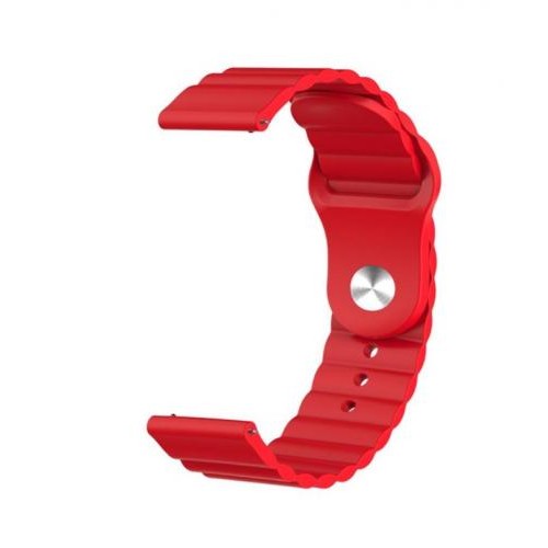 Ремінець BeWatch силіконовий 20мм для смарт годинник універсальний Wave Червоний (1010704) Ремінець BeWatch силіконовий 20мм для смарт годинник універсальний Wave Червоний (1010704)