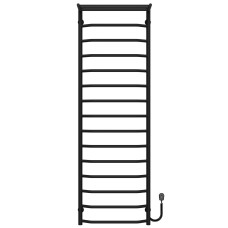 Рушникосушарка електрична Трапеція з полицею П15 500х1600 Deffi Чорний EF16 (C.TP.160.50.15.E.B.R.5)