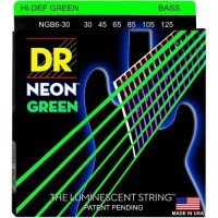 Струни для бас-гітари DR NGB6-30 Hi-Def Neon Green K3 Coated Medium Bass Guitar 6 strings 30/125 Струни для бас-гітари DR NGB6-30 Hi-Def Neon Green K3 Coated Medium Bass Guitar 6 strings 30/125
