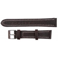 Ремінець для годинника Mykhail Ikhtyar шкіряний 18 мм Темно-коричневий (S529-18S dark brown)