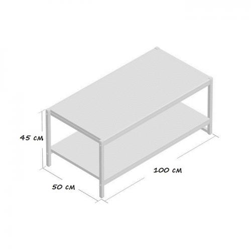 Журнальний, кавовий столик GoodsMetall у стилі Лофт 1000х500х450 ЖС161 Журнальний, кавовий столик GoodsMetall у стилі Лофт 1000х500х450 ЖС161