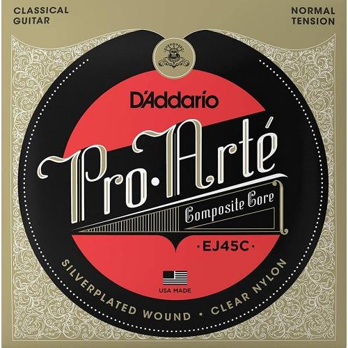 Струни для класичної гітари D'Addario EJ45C Classic Silverplated Wound Nylon Normal Tension Струни для класичної гітари D'Addario EJ45C Classic Silverplated Wound Nylon Normal Tension