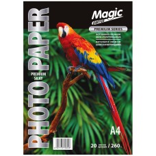 Фотопапір Magic Premium шовк А4 RC 260 г/м2 напівглянець Білий 20 шт