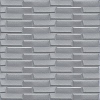 3D панель самоклеюча кладка срібло 770х700х5 мм (034) Sticker Wall SW-00000217
