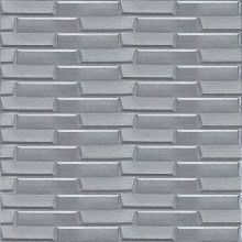 3D панель самоклеюча кладка срібло 770х700х5 мм (034) Sticker Wall SW-00000217
