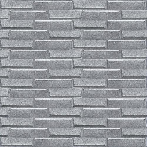 3D панель самоклеюча кладка срібло 770х700х5 мм (034) Sticker Wall SW-00000217 3D панель самоклеюча кладка срібло 770х700х5 мм (034) Sticker Wall SW-00000217