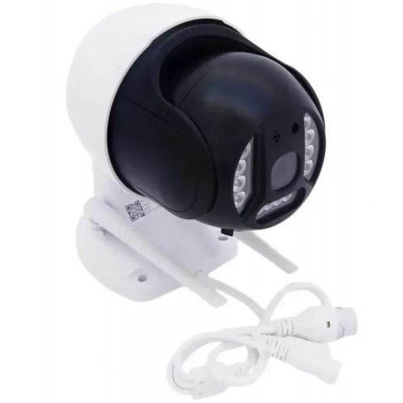 IP камера відеоспостереження P20 v380 APP Wi-Fi 3MP 4G вулична з віддаленим доступом White