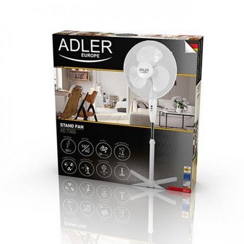 Вентилятор підлоговий Adler AD 7305 White N в інтернет супермаркеті PbayMarket!