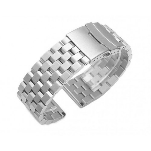 Ремінець BeWatch для Mobvoi TicWatch Pro 3 | Huawei Watch GT 2 46mm | GT 2 Pro сталевий Браслет 22мм Quadro Сріблястий (1024405) Ремінець BeWatch для Mobvoi TicWatch Pro 3 | Huawei Watch GT 2 46mm | GT 2 Pro сталевий Браслет 22мм Quadro Сріблястий (1024405)