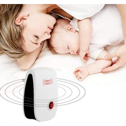 Електронний відлякувач для комах No Brand Pest Repeller 9x3x6 см Біло-чорний (2104618538) Електронний відлякувач для комах No Brand Pest Repeller 9x3x6 см Біло-чорний (2104618538)