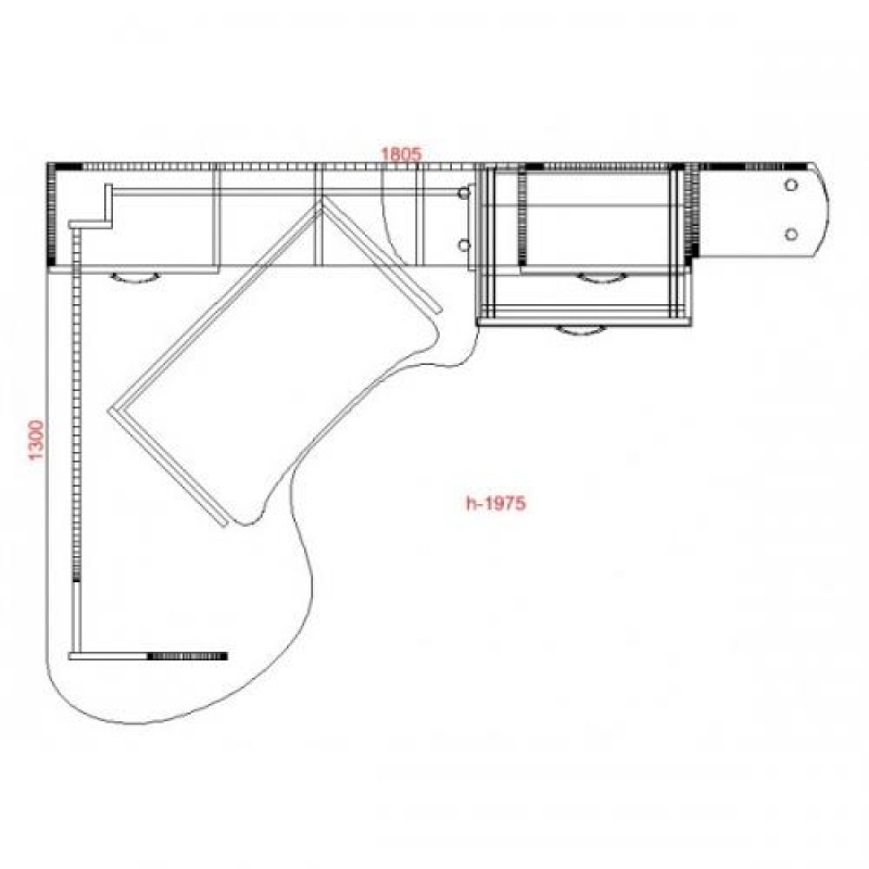 Комп'ютерний стіл кутовий Тиса СК-25 Венге - Дуб молочний